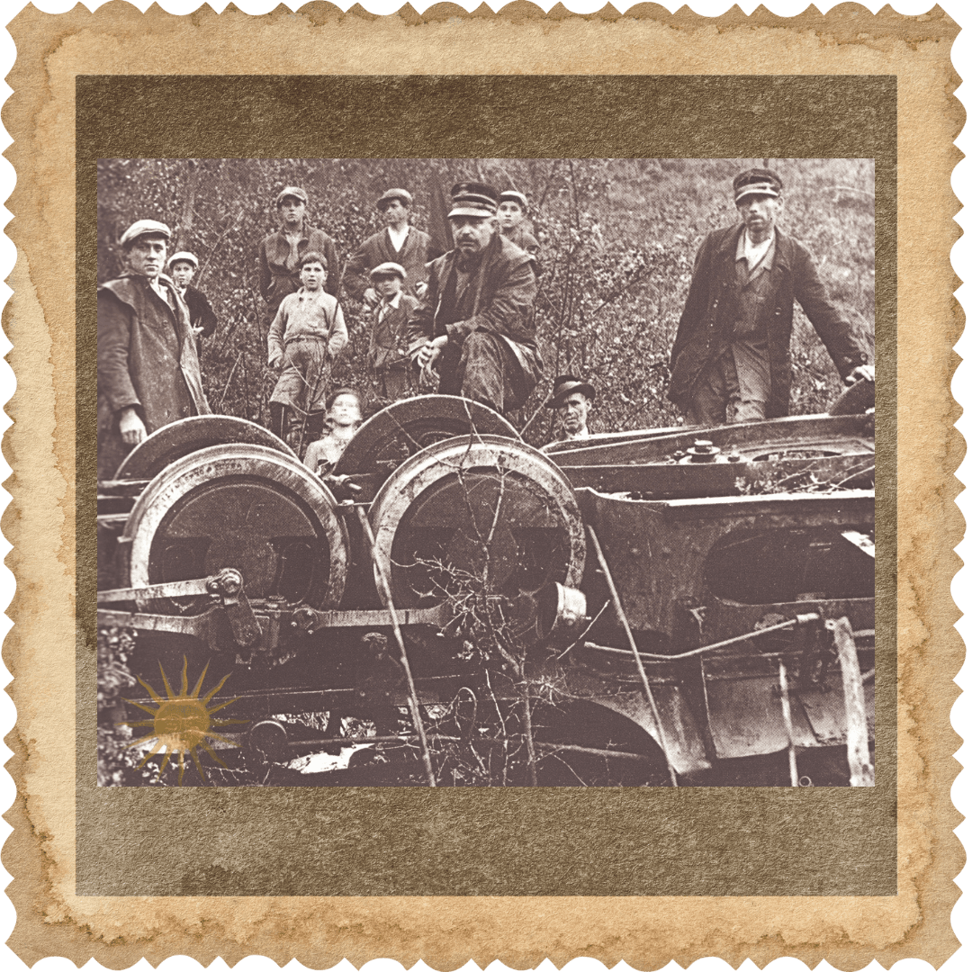 Vintage Železniška Scena